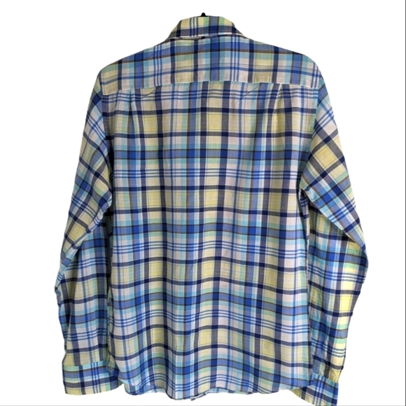 Relwen Shirts Relwen Plaid Long Sleeve Botton Down Shirt Mens. Size Small - Picture 2 of 7